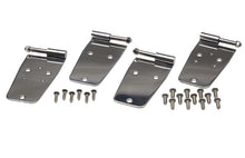 Load image into Gallery viewer, Kentrol 30420 Polished Silver Door Hinge Set 4 Pieces 76-93 CJ and Wrangler YJ