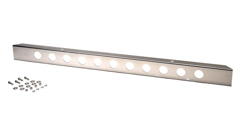 Kentrol 30429 Polished Silver 54 Inch Front Bumper with holes 45-86 CJ