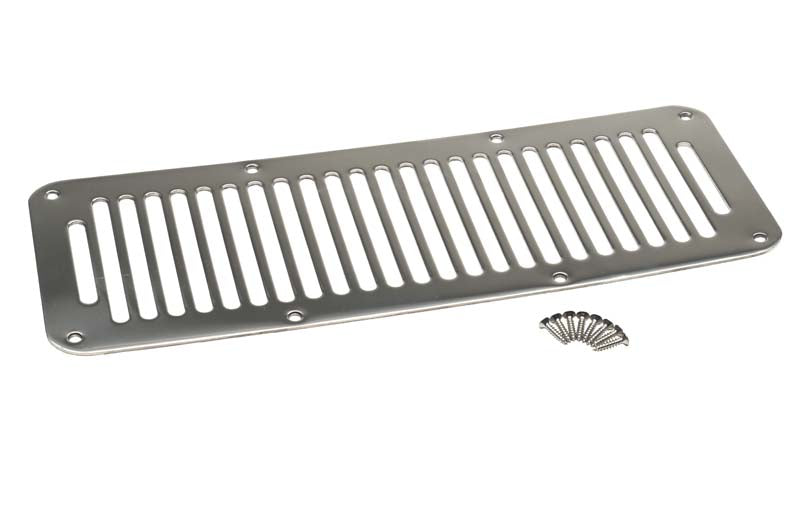 Kentrol 30458 Polished Silver Hood Vent 8 Holes 87-95 Wrangler TJ