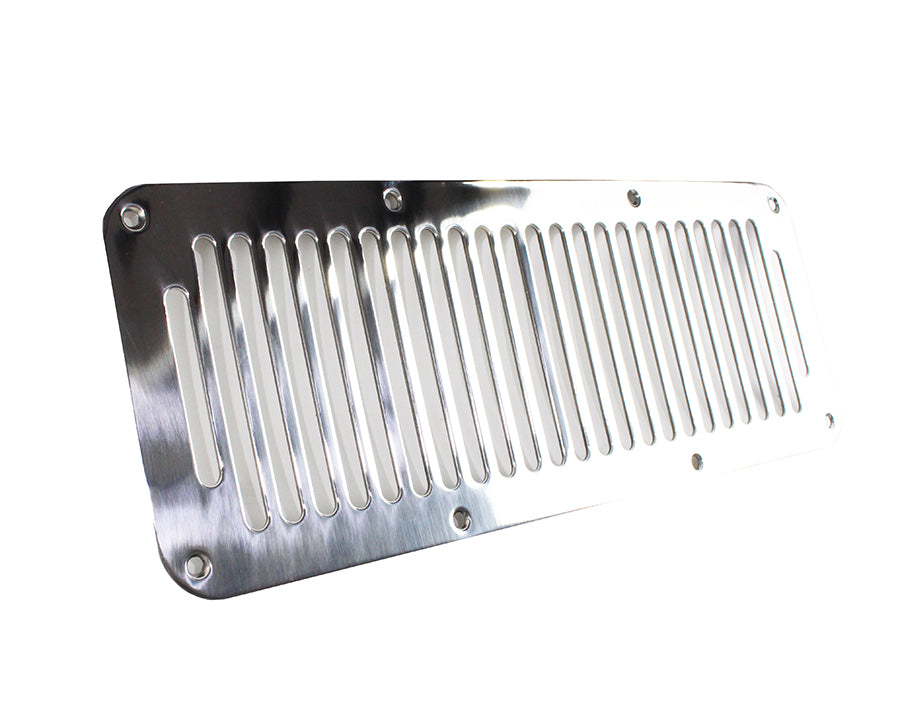 Kentrol 30458 Polished Silver Hood Vent 8 Holes 87-95 Wrangler TJ