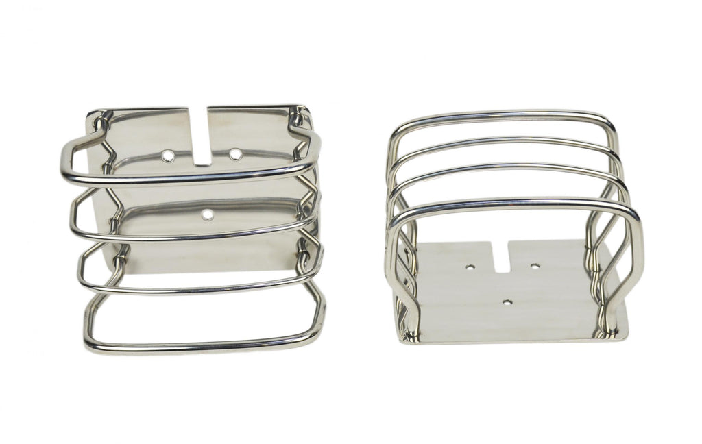 Kentrol 30497 Polished Silver Taillight Guard Pair 76-06 CJ Wrangler YJ/TJ