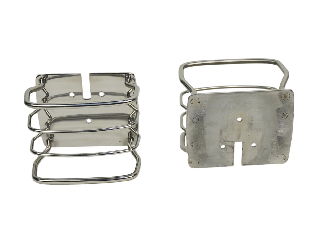 Kentrol 30497 Polished Silver Taillight Guard Pair 76-06 CJ Wrangler YJ/TJ