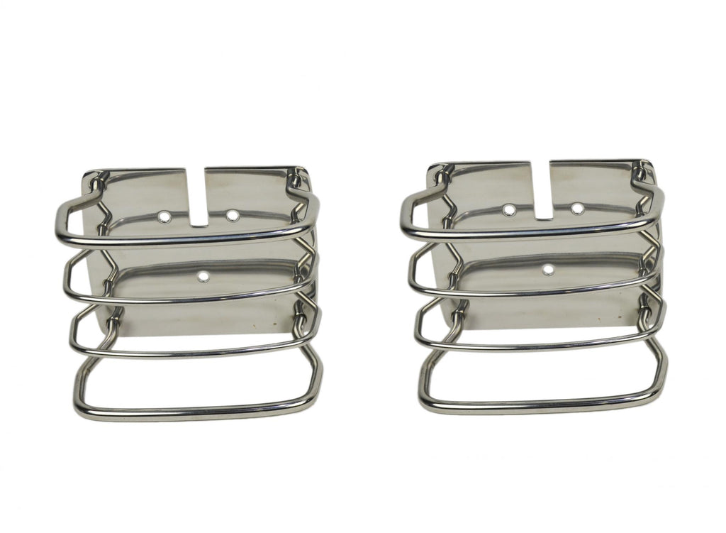 Kentrol 30497 Polished Silver Taillight Guard Pair 76-06 CJ Wrangler YJ/TJ