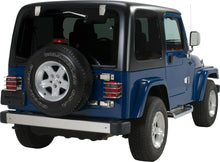 Load image into Gallery viewer, Kentrol 30497 Polished Silver Taillight Guard Pair 76-06 CJ Wrangler YJ/TJ