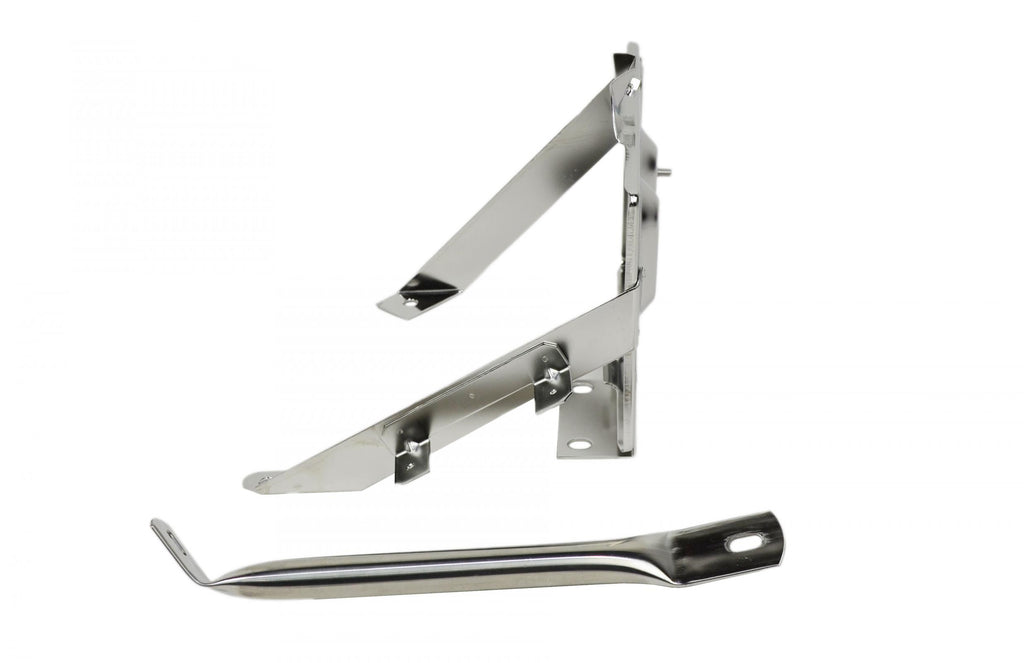 Kentrol 30498 Polished Silver Battery Tray with support arm 76-86 CJ