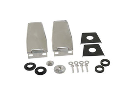 Kentrol 30516 Polished Silver Hardtop Liftgate Hinge Pair 87-06 Wrangler TJ/YJ