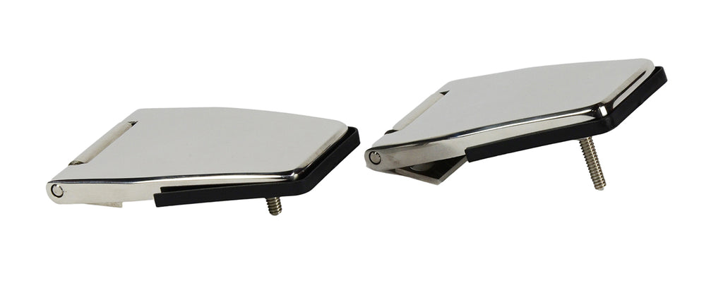 Kentrol 30516 Polished Silver Hardtop Liftgate Hinge Pair 87-06 Wrangler TJ/YJ