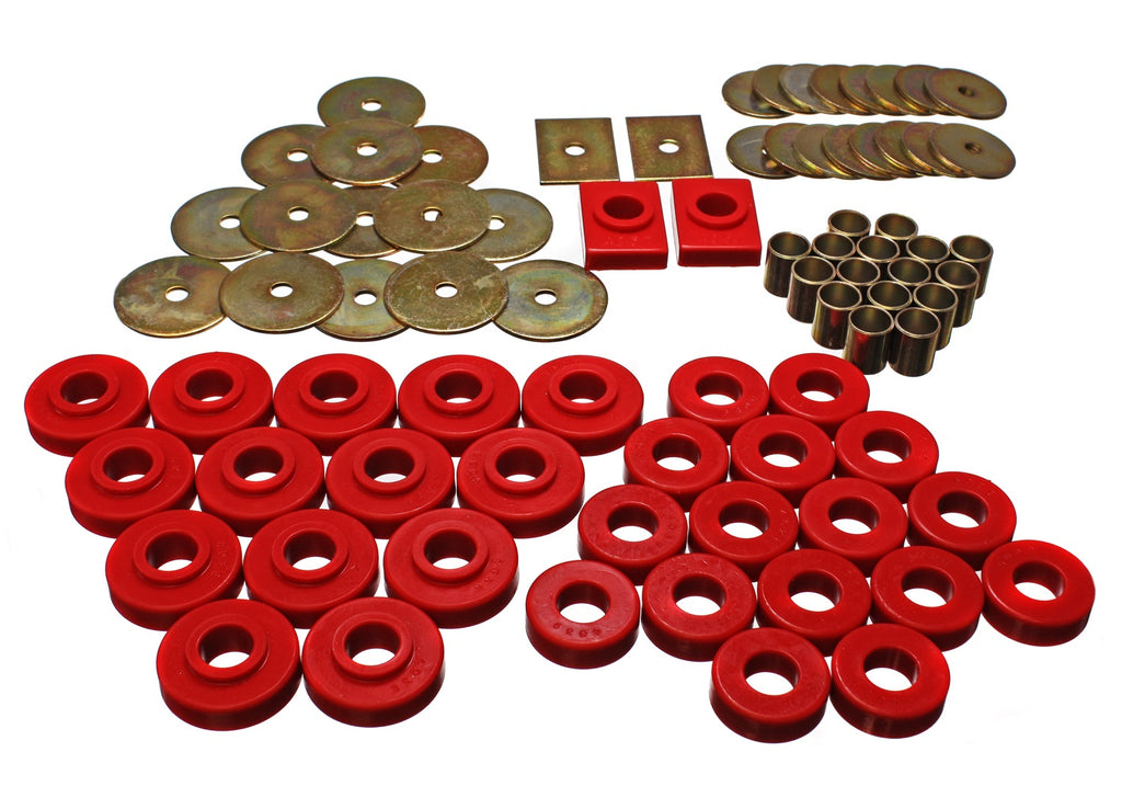 Energy Suspension 3.4120R Body Mount Set Fits 55-57 Bel Air