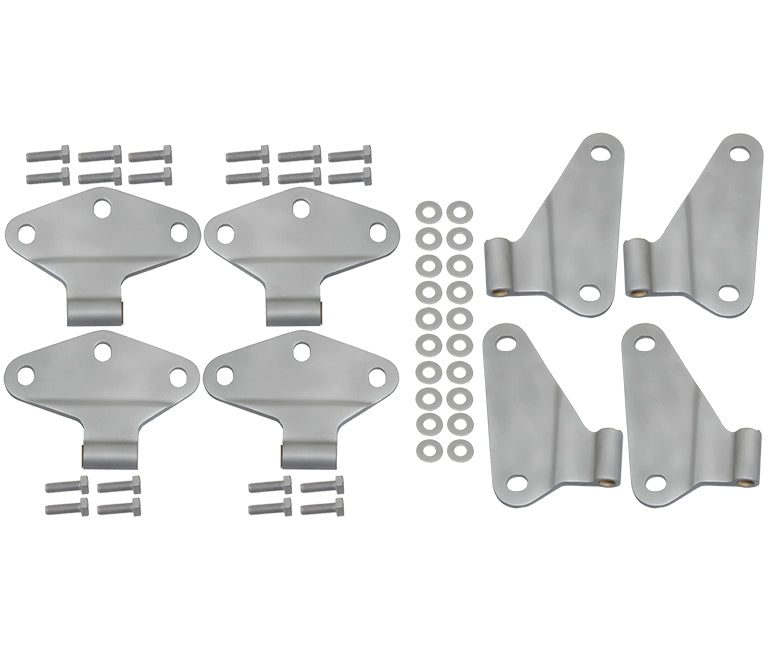 Kentrol 40581 Grey Body Door Hinge Set 8 Pieces 4 Door 07-18 Wrangler JK