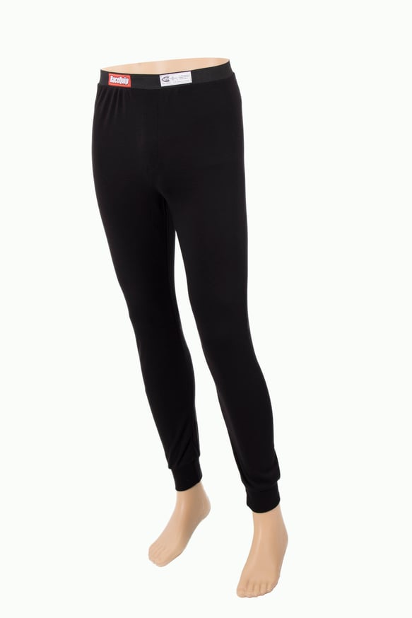 RaceQuip Fire Retardant Long John Underwear Bottoms Black Kids Medium