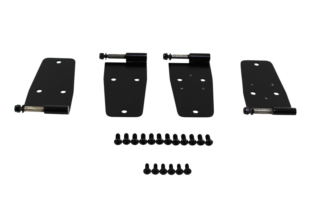 Kentrol 50420 Black Hardtop Door Hinge Set 4 Pieces 76-93 CJ and Wrangler YJ