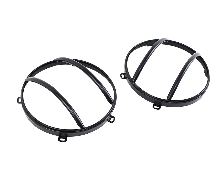 Kentrol 50573 Black Euro Headlight Guards Pair 07-18 Wrangler JK