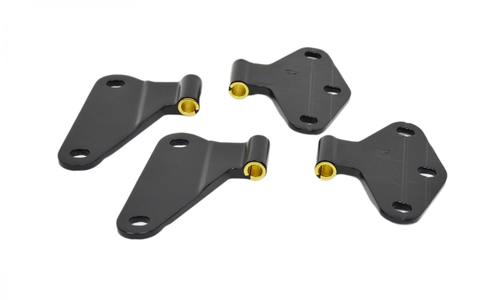 Kentrol 50580 Black Body Door Hinge Set 4 Pieces 2 Door 07-18 Wrangler JK