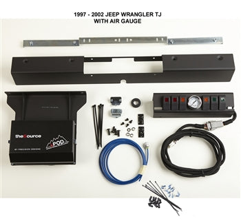 sPOD 510-97 TJ 6 Switch Panel w Air Gauge For 97-02 Wrangler TJ