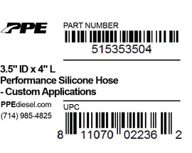 PPE Diesel 515353504 3.5 Inch X 3.5 Inch X 4.0 Inch L 6MM 5-Ply Coupler