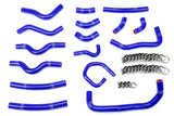 HPS 57-1913-BLUE Blue Silicone Heater Hose For 1998-2002 Land Cruiser 4.7L V8