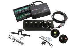 sPOD 600-07LT-LED-B JK 6 Switch Panel LED Blue Switches For 07-08 Wrangler JK