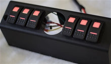 Load image into Gallery viewer, sPOD 620-0915LT-LED-R 6 Switch Panel Dual LED Red Switches For 09-18 Wrangler JK