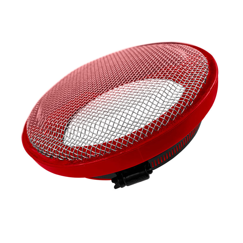 S&B Filter 77-3003 Turbo Screen 4.0 Inch Red Stainless Steel Mesh W/Stainless Steel Clamp