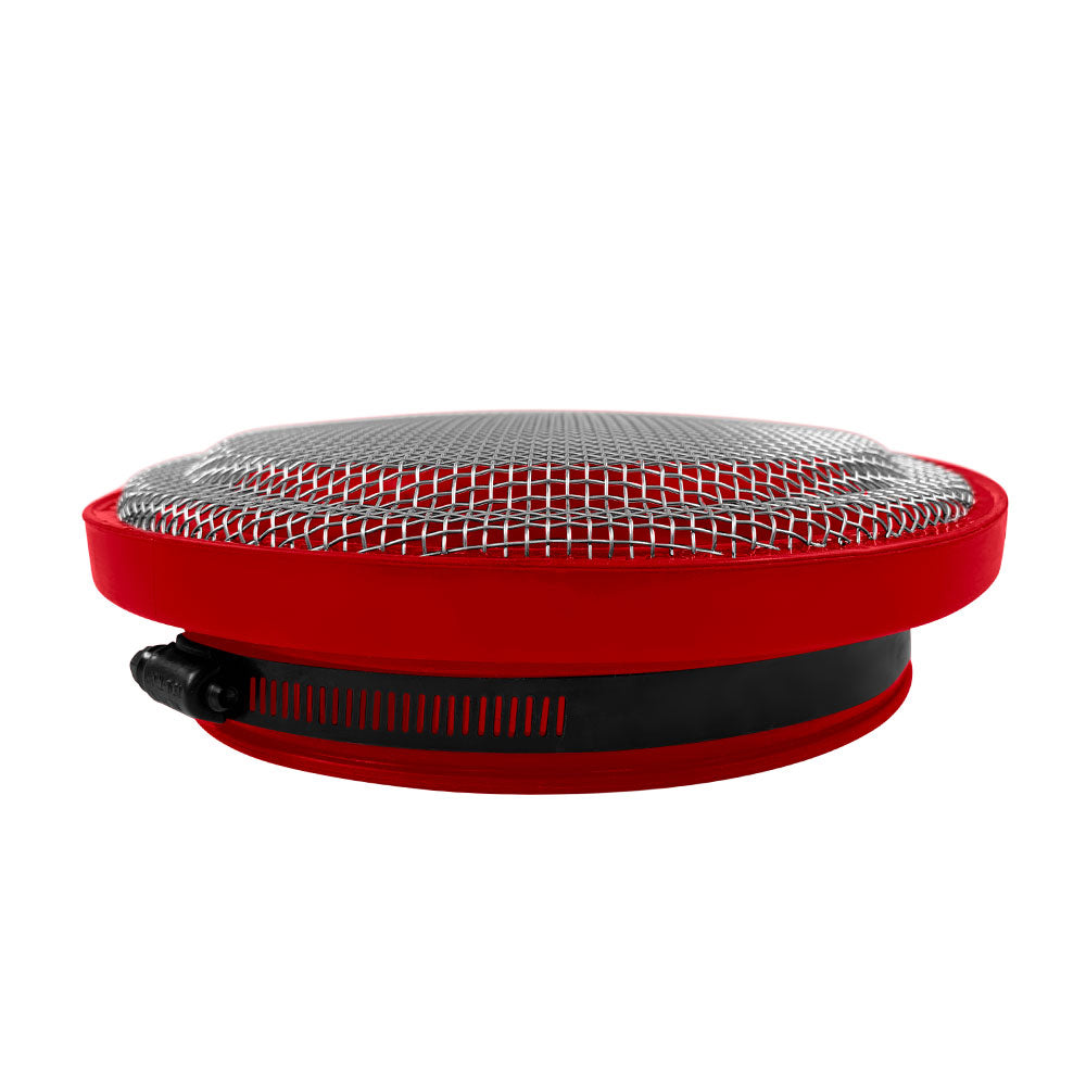 S&B Filter 77-3003 Turbo Screen 4.0 Inch Red Stainless Steel Mesh W/Stainless Steel Clamp