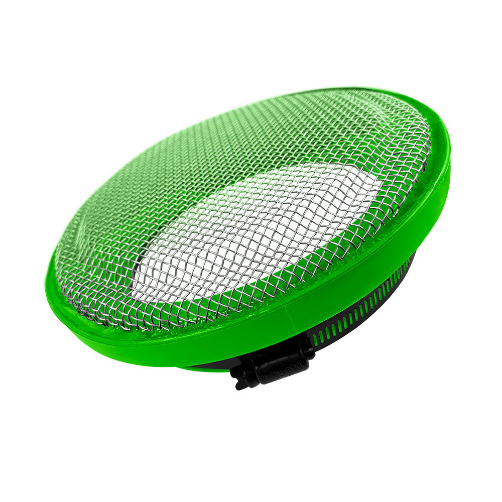 S&B Filter 77-3006 Turbo Screen 4.0 Inch Lime Green Stainless Steel Mesh W/Stainless Steel Clamp