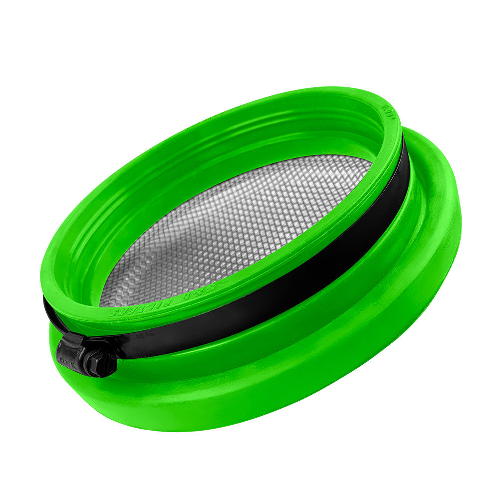 S&B Filter 77-3006 Turbo Screen 4.0 Inch Lime Green Stainless Steel Mesh W/Stainless Steel Clamp