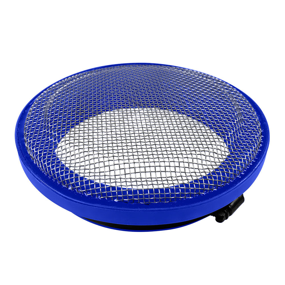 S&B Filter 77-3009 Turbo Screen 4.0 Inch Blue Stainless Steel Mesh W/Stainless Steel Clamp