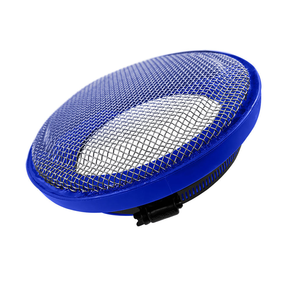 S&B Filter 77-3009 Turbo Screen 4.0 Inch Blue Stainless Steel Mesh W/Stainless Steel Clamp