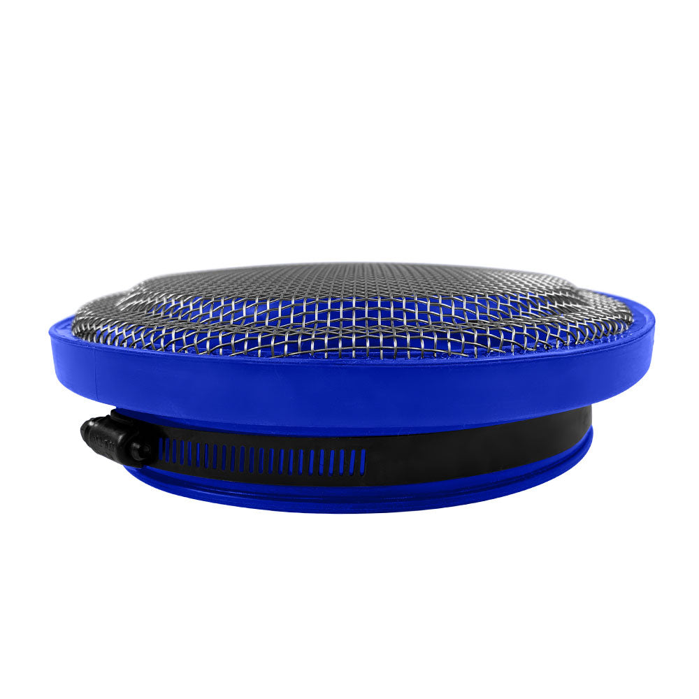 S&B Filter 77-3009 Turbo Screen 4.0 Inch Blue Stainless Steel Mesh W/Stainless Steel Clamp