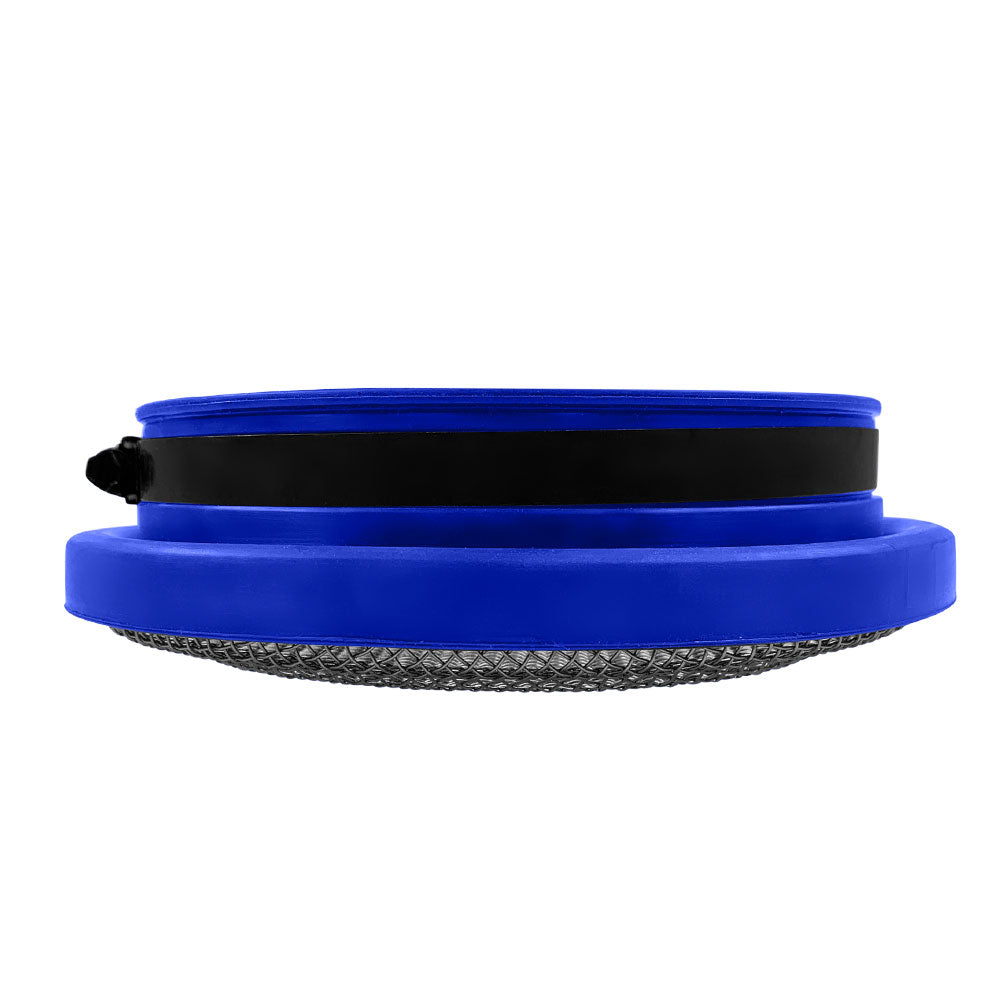 S&B Filter 77-3010 Turbo Screen 5.0 Inch Blue Stainless Steel Mesh W/Stainless Steel Clamp