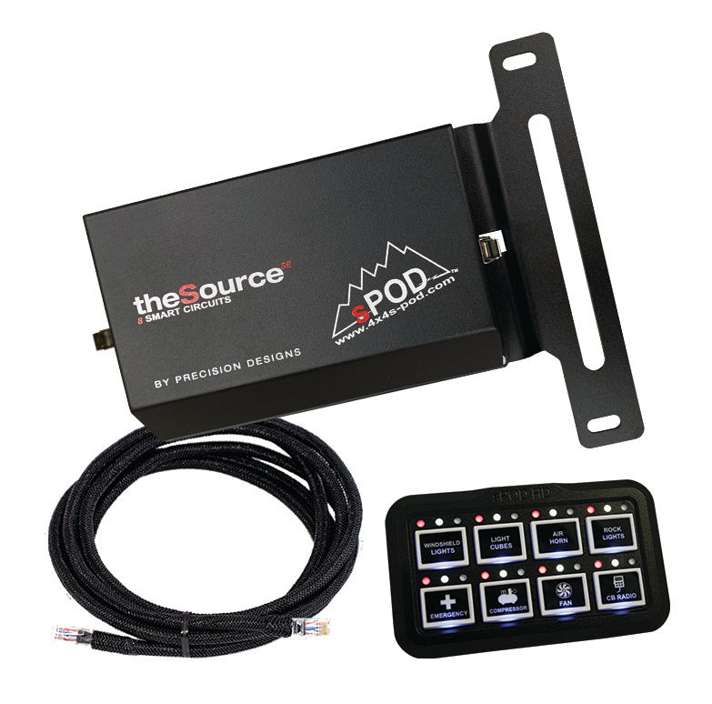 sPOD 8-800-HD-JL Jeep JL/JT 8-Circuit Source SE System w HD Control Panel