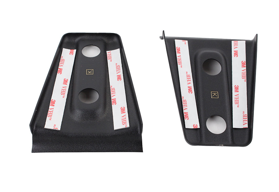 Kentrol 80019 Black Hood Hinge Overlays Pair 07-18 Wrangler JK