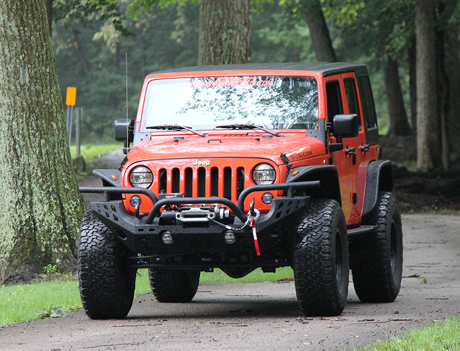 Kentrol 80574 Black Windshield Supports Pair 07-18 Wrangler JK