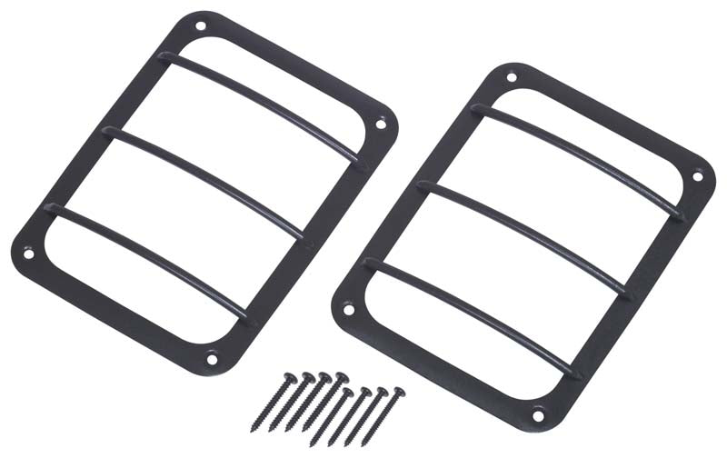 Kentrol 80582 Black Taillight Guard Pair 07-18 Wrangler JK