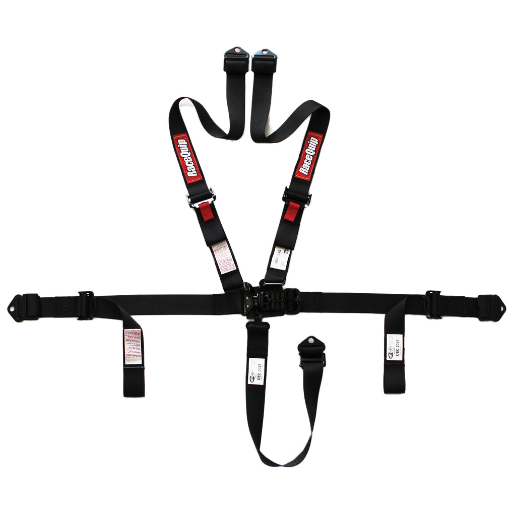 RaceQuip 809009 5-Point Harness Set Black 2 in.