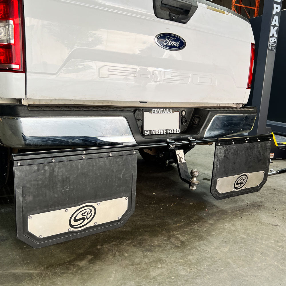 S&B 84-1000 Mud Flap Kit - 2.0 Inch Hitch Reciever