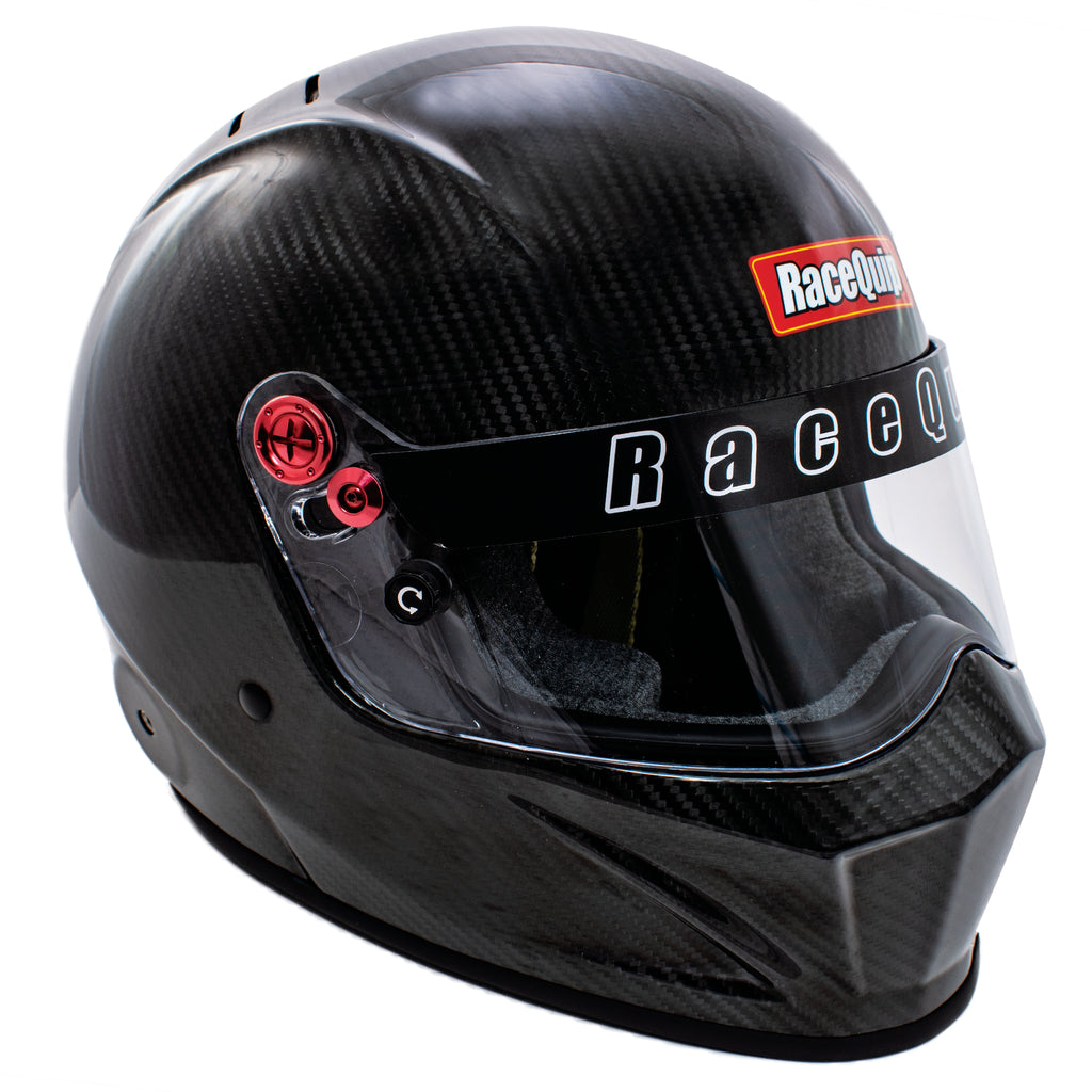 RaceQuip VESTA20 Full Face Helmet Clear Coated Carbon Fiber Small