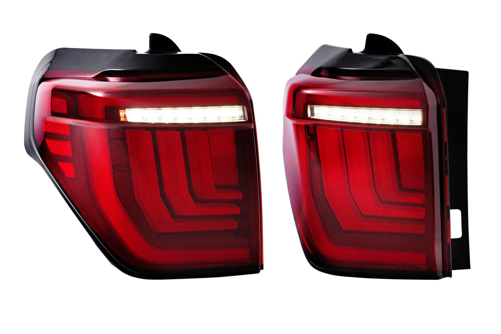 Morimoto LF738 XB LED Tail Lights Fits 4Runner 10-24 Pair / Red Gen 2