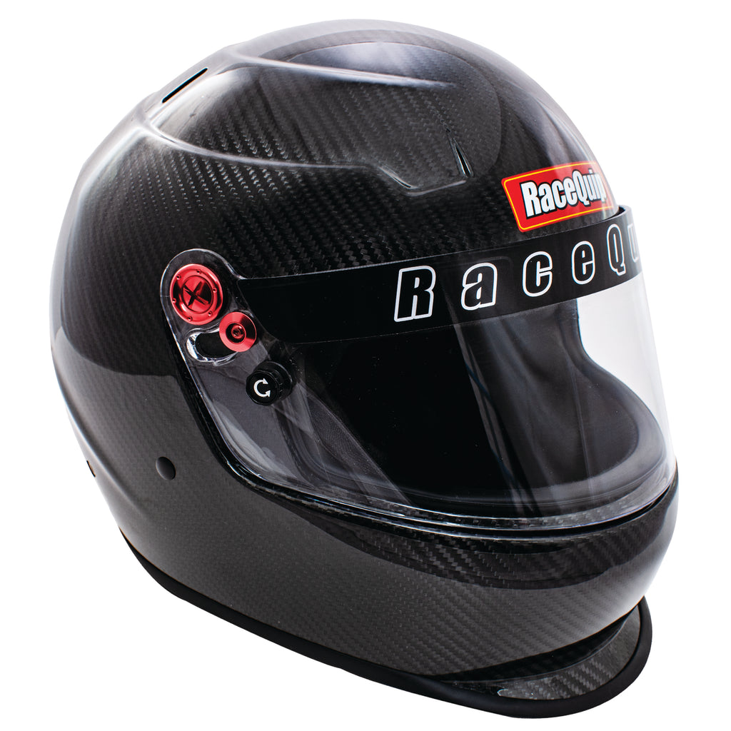 RaceQuip PRO20 Full Face Helmet Clear Coated Carbon Fiber XL