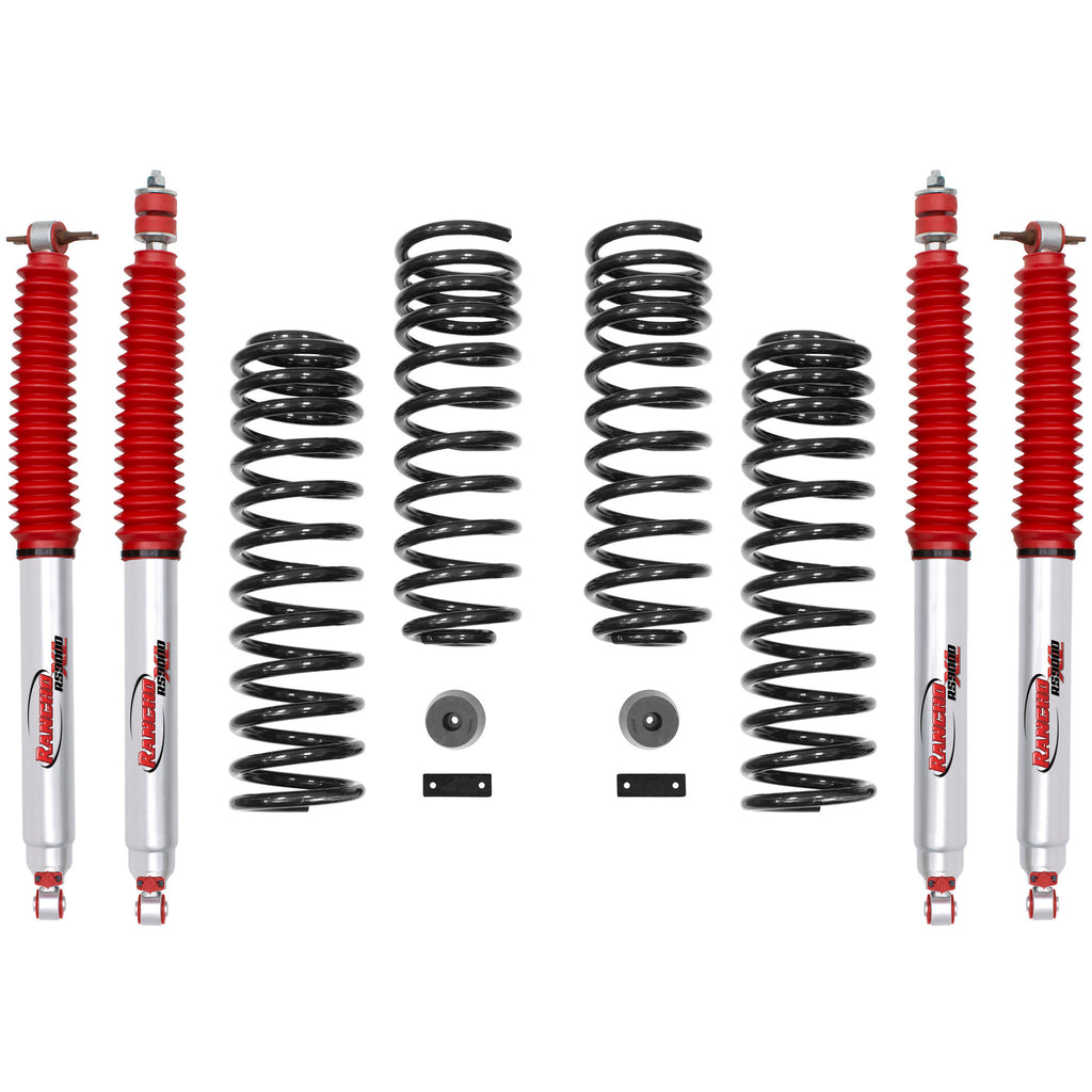 Rancho RS66118BR9 Sport System w/Shocks Fits 07-18 Wrangler (JK)