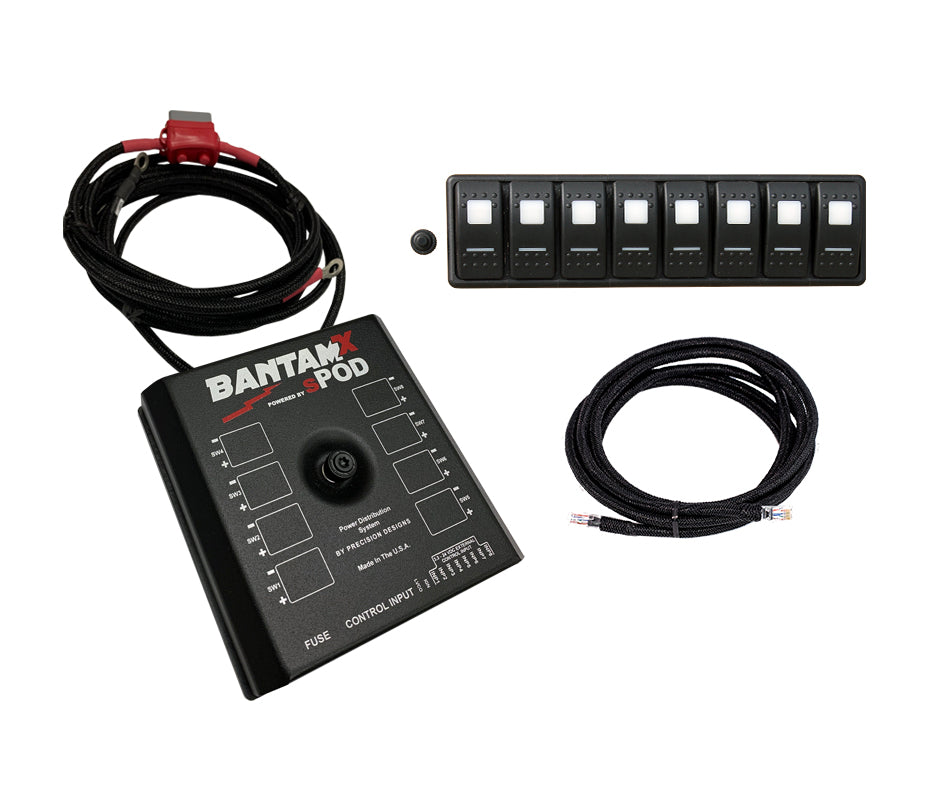 sPOD BXMOD36R BantamX Modular w Red LED w 36 in. battery cables