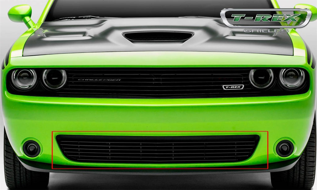 T-Rex Grilles 25419B Billet Series Bumper Grille Fits 15-23 Challenger