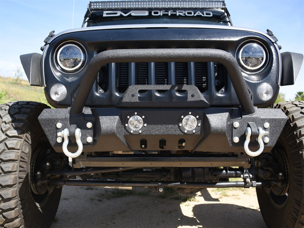 DV8 Offroad FBSHTB-11 Front Bumper Fits Gladiator Wrangler (JK) Wrangler (JL)