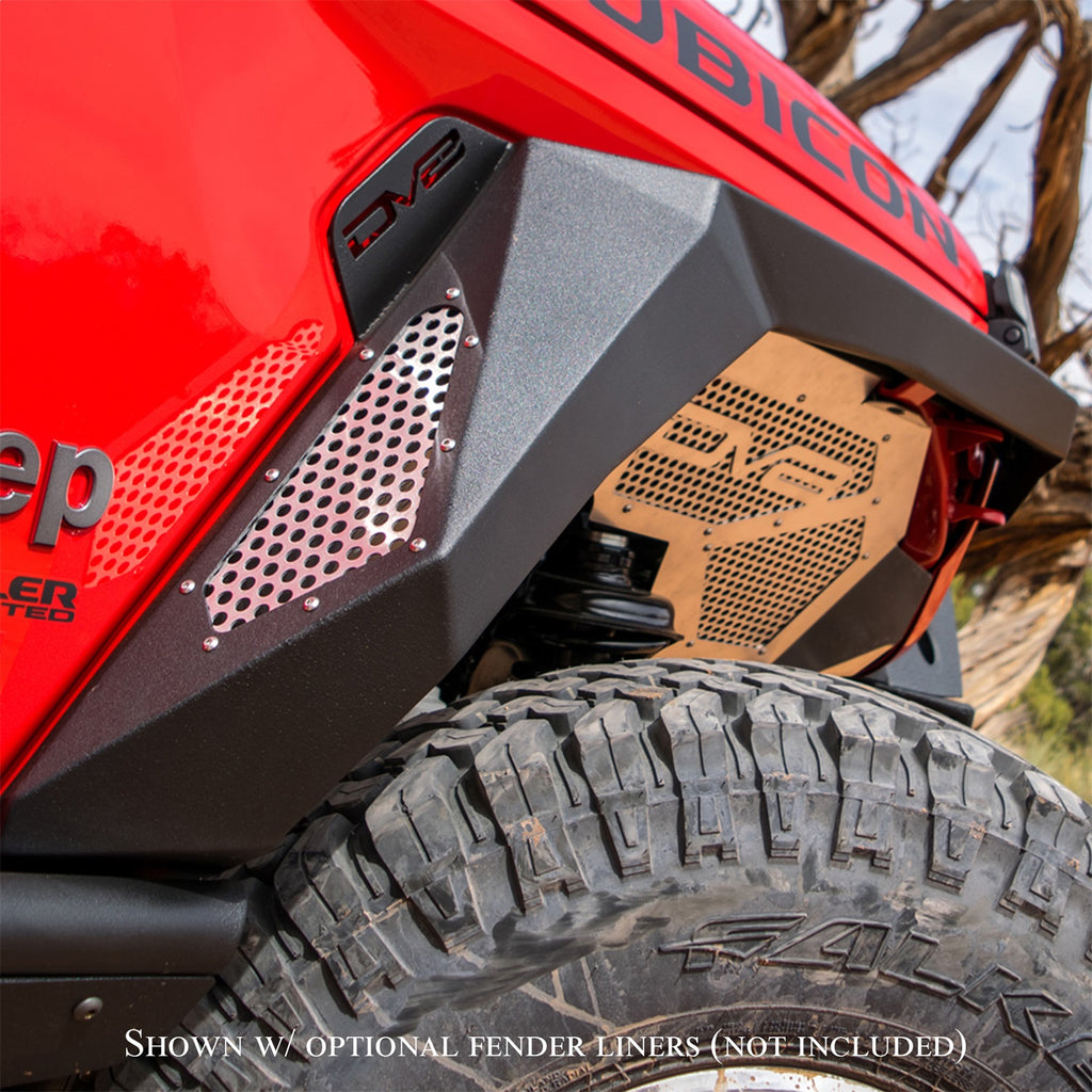 DV8 Offroad FDGL-02 Armor Fender Flares Fits 20-22 Gladiator