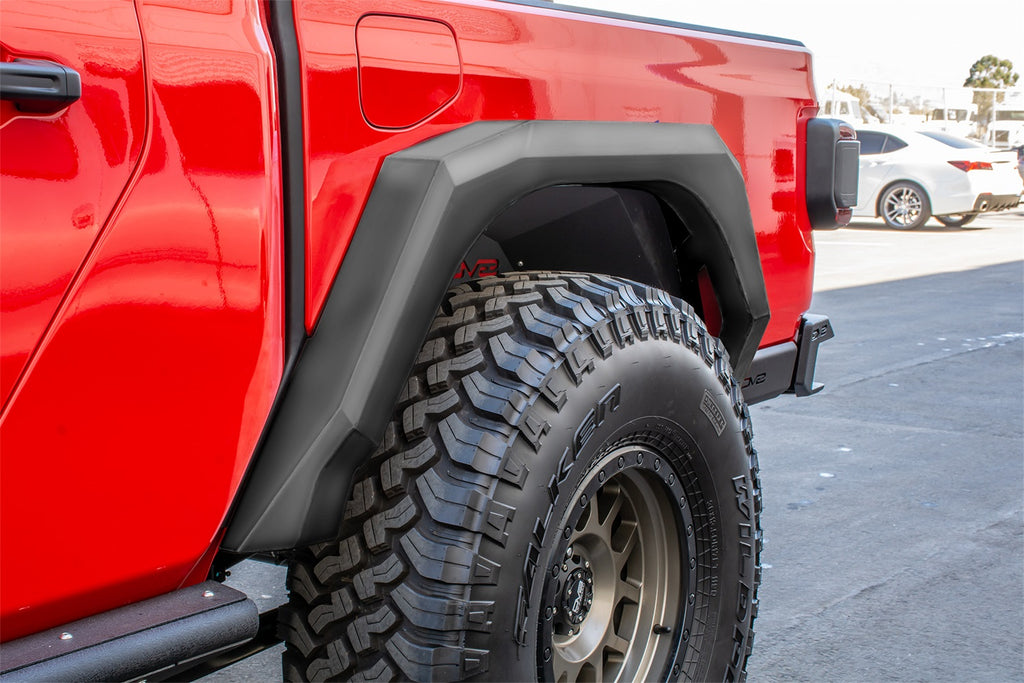 DV8 Offroad FDGL-02 Armor Fender Flares Fits 20-22 Gladiator