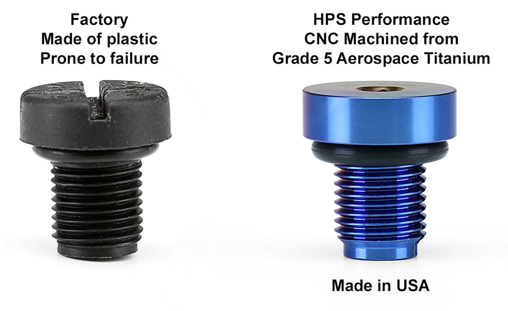 HPS HW22-1001 Titanium Coolant Bleed Screw for 2020 Toyota Supra J29