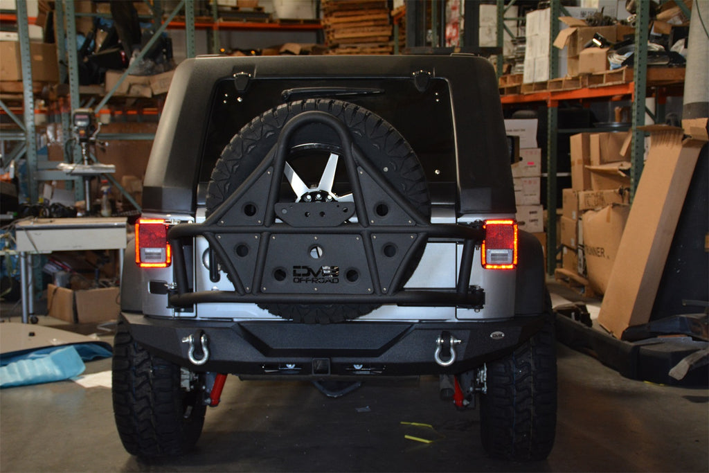 DV8 Offroad RBSTTB-09 Rear Bumper Fits 07-18 Wrangler (JK) Wrangler (JL)