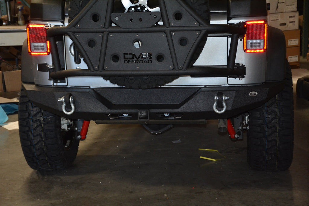 DV8 Offroad RBSTTB-09 Rear Bumper Fits 07-18 Wrangler (JK) Wrangler (JL)