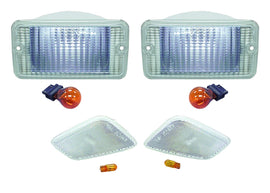RT Off-Road Front Clear Parking & Side Marker Lamp Kit for 97-06 TJ Wrangler