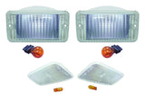 RT Off-Road Front Clear Parking & Side Marker Lamp Kit for 97-06 TJ Wrangler